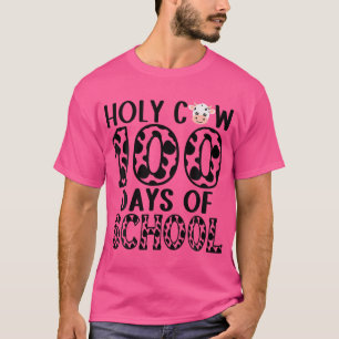 Heilige Kuh 100 Tage Schule Lehrer Schüler Mädchen T-Shirt