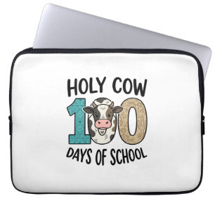 Heilige Kuh 100 Tage Schule Vintage Kuh Shirt Desi Laptopschutzhülle