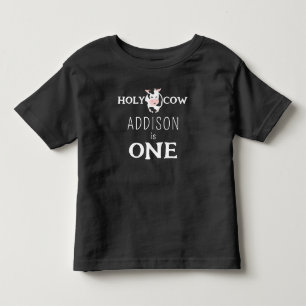 Heilige Kuh 1. Geburtstag Farm Tier Kleinkind T-shirt