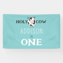 Heilige Kuh 1. Geburtstagsfarm Party Banner