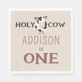 Heilige Kuh 1. Geburtstagsfarm Party Serviette