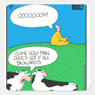 Heilige Kuh 2017 Zazzle Quadratischer Aufkleber