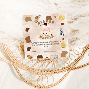 Heilige Kuh Baby Shower Windel-Raffle Begleitkarte