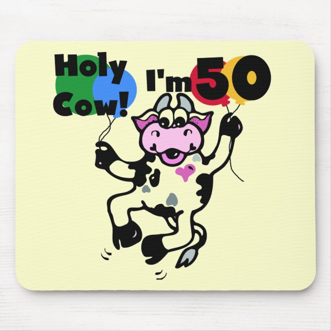 Heilige Kuh bin ich 50 T-Shirts und Geschenke Mousepad (Vorne)