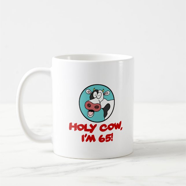 Heilige Kuh bin ich lustige Tasse des Cartoon-65 (Links)