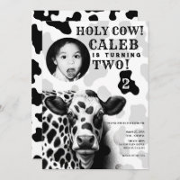 Heilige Kuh! Birthday Party in Schwarz/Weiß