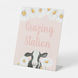 Heilige Kuh Daisy Pink Geburtstag Food Pedestal Sc Sockelschild