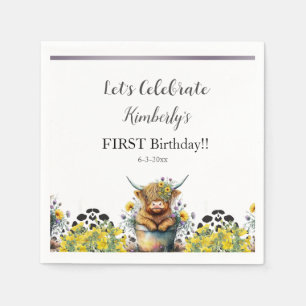 Heilige Kuh erster Geburtstag Serviette