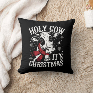 Heilige Kuh Es ist Weihnachten Funny Cow Lover Far Kissen