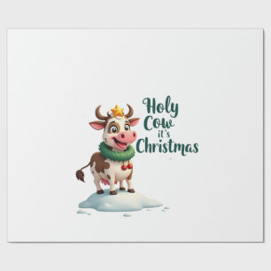 Heilige Kuh Es ist Weihnachten Ich Xmas Kuh T-Shir Geschenkpapier