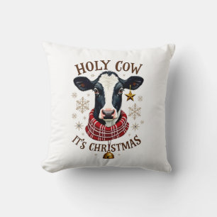 Heilige Kuh Es Ist Weihnachten Lustiger Kuhliebhab Kissen