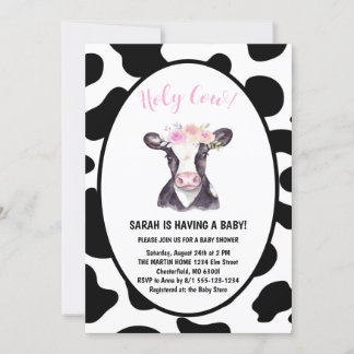 Heilige Kuh Geschlechtsenthüllung Baby Shower Einl Einladung