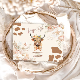 Heilige Kuh Grüne Hochland Kuh Diapper Raffle Begleitkarte