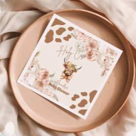 Heilige Kuh Grünpflanzen Hochland Kuh Baby Dusche Serviette