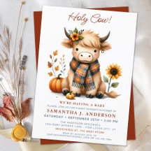 Heilige Kuh Herbst Highland Kalb Herbst Babyparty