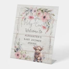 Heilige Kuh Hochland Blume Niedlich Adorable Baby Sockelschild