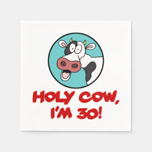 Heilige Kuh Ich bin 30 Funny Cartoon Kuh Serviette