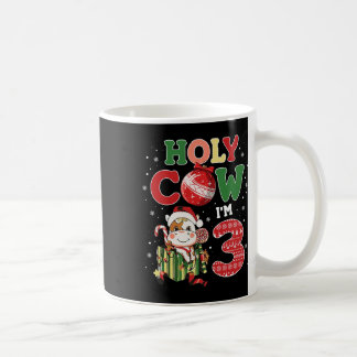 Heilige Kuh Ich bin 3 Geburtstag Junge 3. Kuh Farm Kaffeetasse