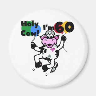 Heilige Kuh Ich bin 60 Hemden und Geschenke Magnet