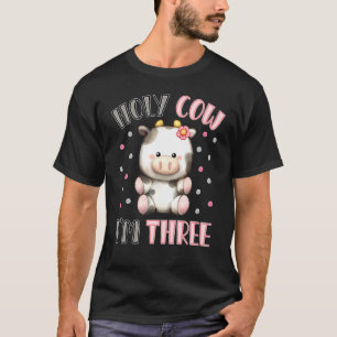 Heilige Kuh Ich bin drei Niedliche Landtiere 3. Ge T-Shirt