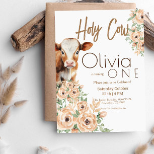 Heilige Kuh Ich bin ein 1. Geburtstag Party Einladung