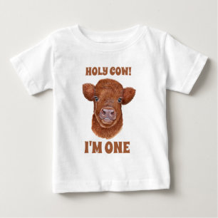 Heilige Kuh Ich bin ein Hochland-Kuh-Kalb Baby T-shirt