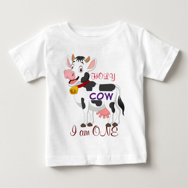 Heilige Kuh Ich bin ein Kind Baby T-shirt (Vorderseite)