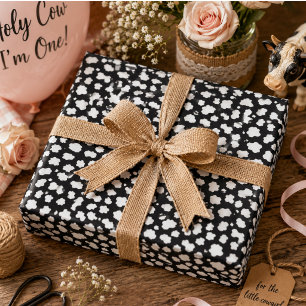 Heilige Kuh ich bin ein Kuh Mädchen 1. Geburtstag Geschenkpapier