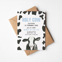 Heilige Kuh Ich bin eine blaue Karierte Geburtstag