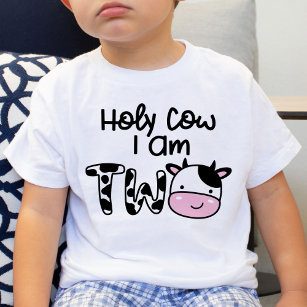 Heilige Kuh Ich bin Zwei Junge 2. Geburtstag T - S Baby T-shirt