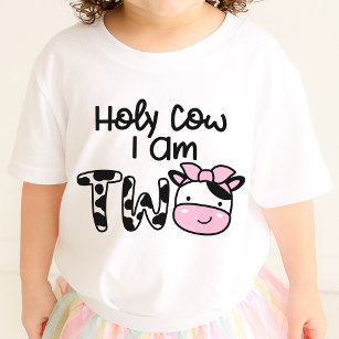Heilige Kuh Ich bin zwei Mädchen 2. Geburtstag T - Baby T-shirt