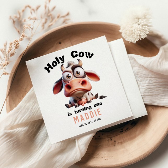 Heilige Kuh Karikaturen Ich bin ein Cowgirl 1. Geb Serviette (Von Creator hochgeladen)