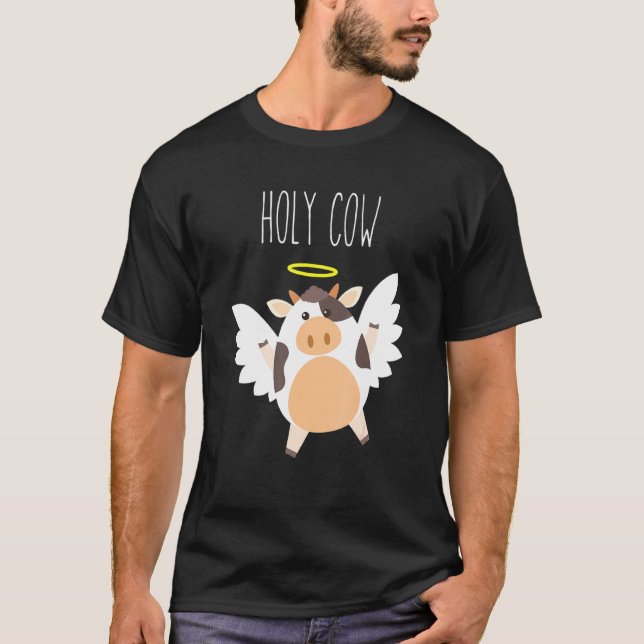 Heilige Kuh Kuh Engel T-Shirt (Vorderseite)