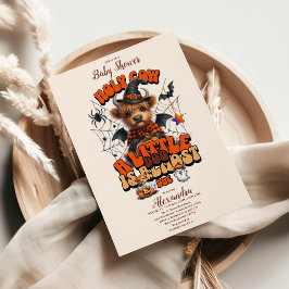 Heilige Kuh Little Boo Halloween Kinderdusche Einladung