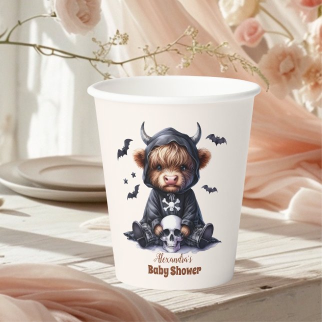 Heilige Kuh Little Boo Halloween Kinderdusche Pappbecher (Von Creator hochgeladen)