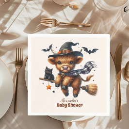 Heilige Kuh Little Boo Halloween Kinderdusche Serviette