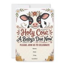 Heilige Kuh Moo Kuh | Babyparty-Einladung