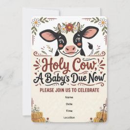 Heilige Kuh Moo Kuh | Babyparty-Einladung Einladung
