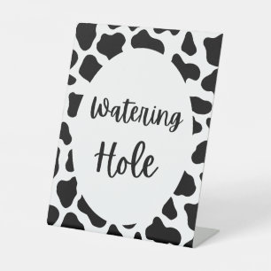 Heilige Kuh Print Birthday Watering Hole Zeichen Sockelschild