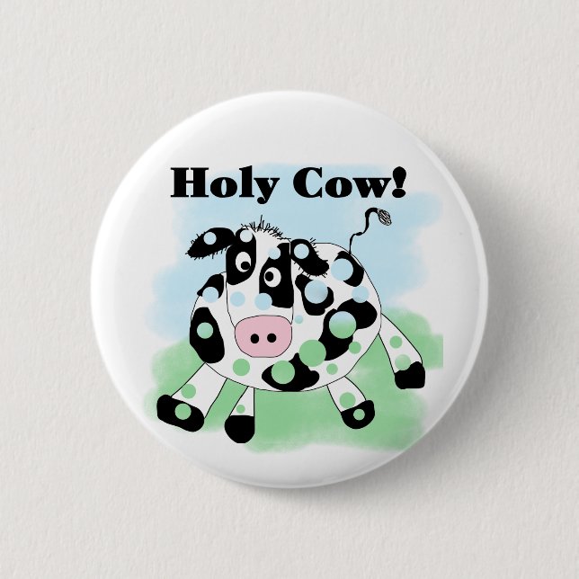 Heilige Kuh-T-Shirts und Geschenke Button (Vorderseite)
