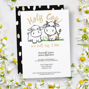 Heilige Kuh, wir werden sagen, ich bin Hochzeit Einladung