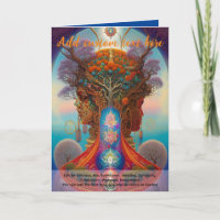 Heilige Kunst Mystischer Baum des Lebens spirituel