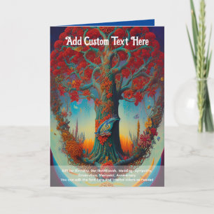 Heilige Kunst Mystischer Baum des Lebens spirituel Karte