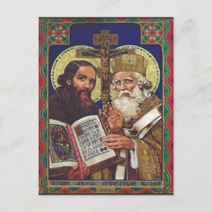 Heilige Kyril und Methodius Förderer Europas Postkarte