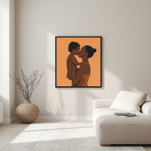 Heilige Liebe – Afrozentrische Mutterschaftskunst Poster