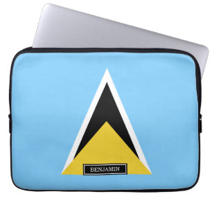 Heilige Lucia-Flagge Laptopschutzhülle