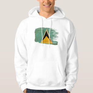 Heilige Lucia-FlaggeHoodie Hoodie