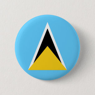 Heilige Lucia-Flaggen-Knopf Button