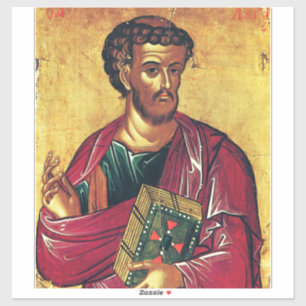 Heilige Luke, die evangelistisch-orthodoxe Ikone Aufkleber