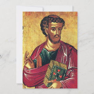 Heilige Luke, die evangelistisch-orthodoxe Ikone Einladung